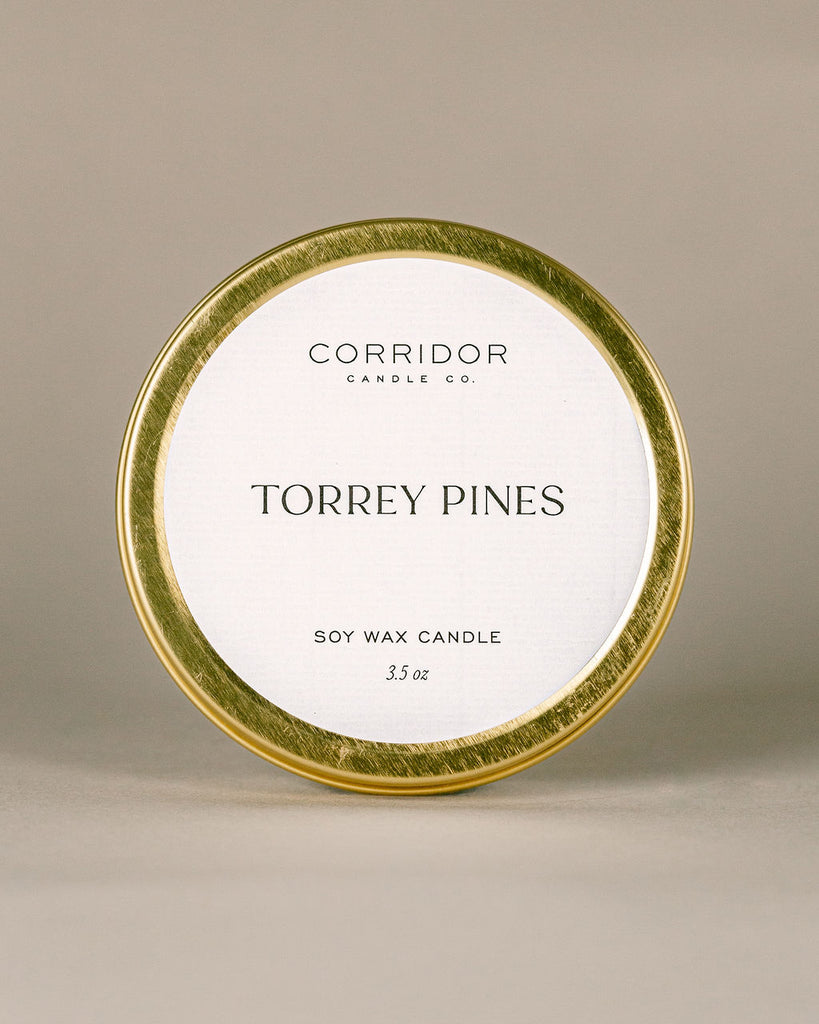 Torrey Pines Beach San Diego Natural Soy Travel Candle