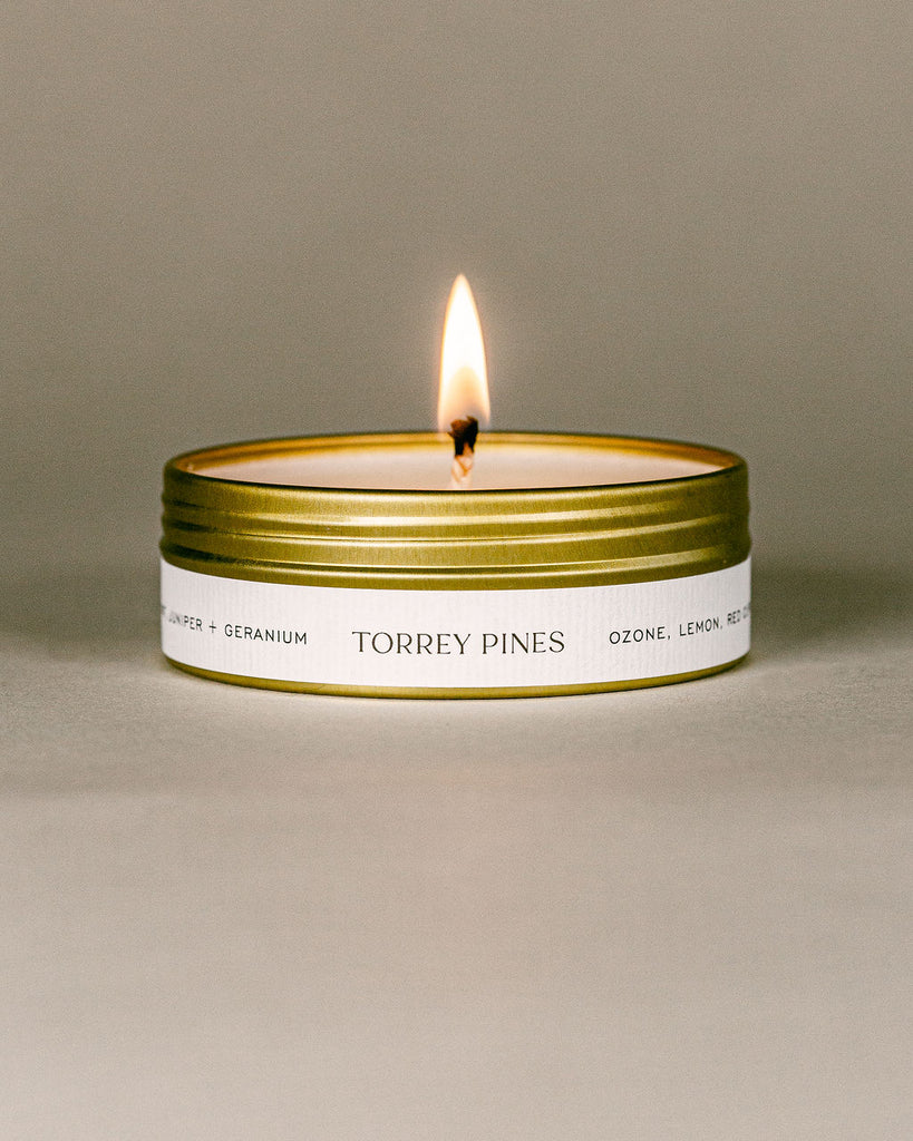 Torrey Pines Beach San Diego Natural Soy Travel Candle