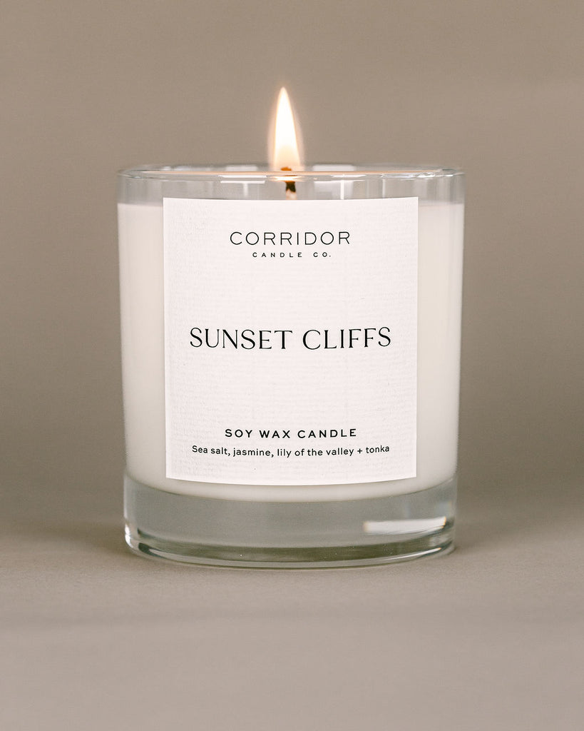 Sunset Cliffs Beach San Diego Natural Soy Candle