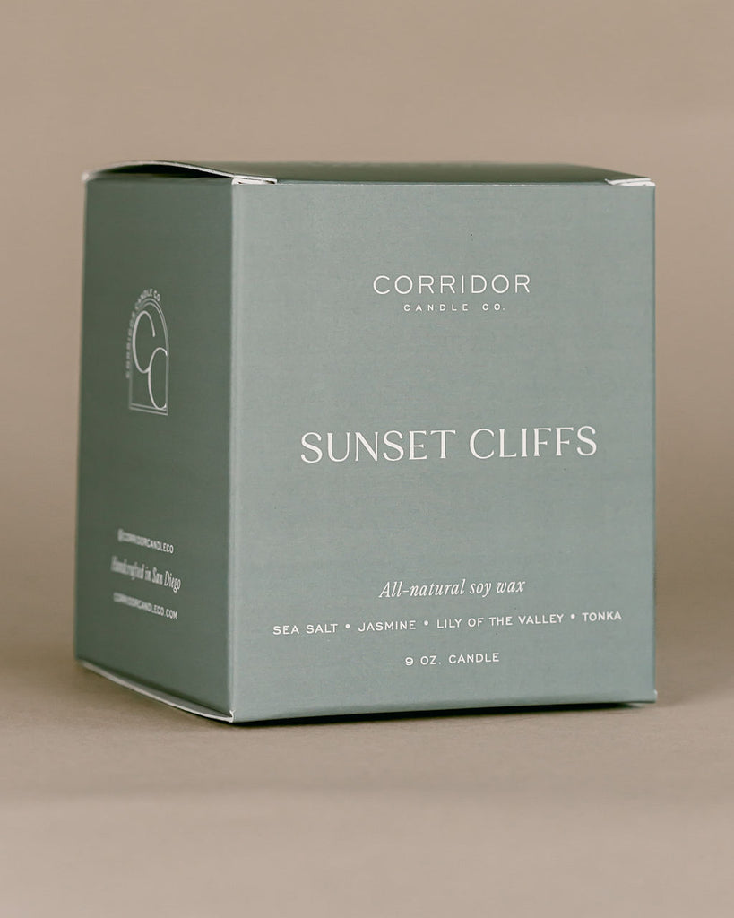 Sunset Cliffs Beach San Diego Natural Soy Candle Gift Box